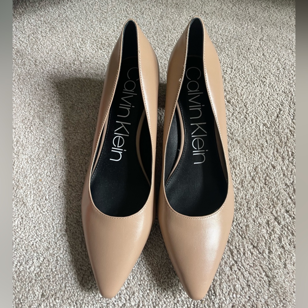 Calvin Klein nude heels